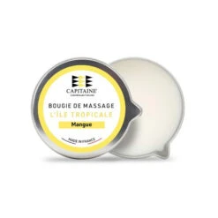 Bougie De Massage Naturelle - L'île Tropicale (Mangue) - Capitaine Cosmétiques - 150 Gr