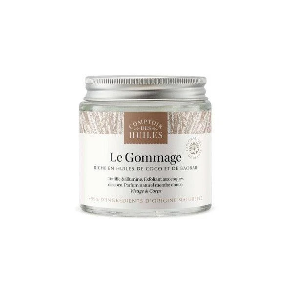 Gommage Exfoliant Bio - Huiles De Baobab Et De Coco - Tout Type De Peau - Comptoir Des Huiles - 100mL 1 Gommage Exfoliant Bio - Huiles De Baobab Et De Coco - Tout Type De Peau - Comptoir Des Huiles - 100mL