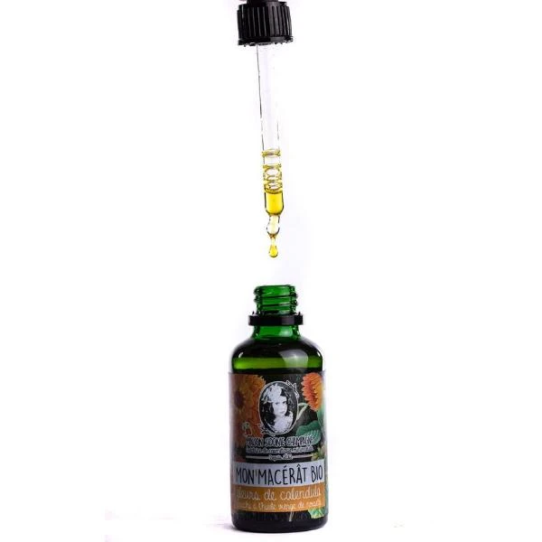 Huile De Massage "Mon'macérât Bio" - Huile De Noisette Et Calendula Bio - Toute Peau - Savonnerie Champagne - 50 ML 2 Huile De Massage "Mon'macérât Bio" - Huile De Noisette Et Calendula Bio - Toute Peau - Savonnerie Champagne - 50 ML – Image 2