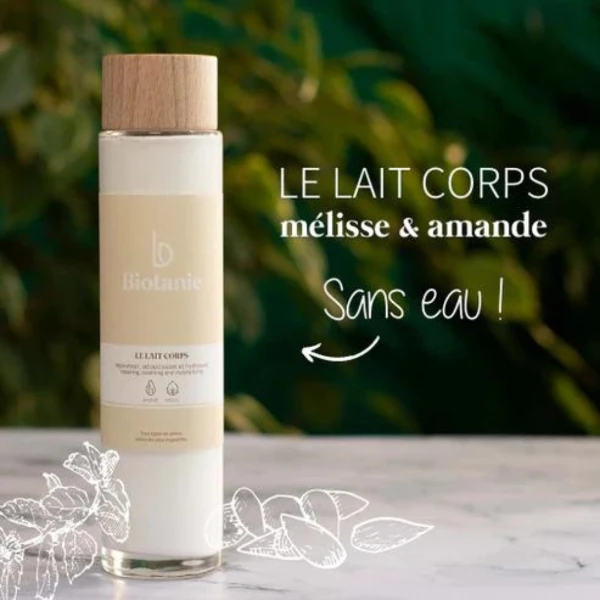Le Lait Corps - Mélisse & Amande -Toute Peau - Biotanie - 150 Ml 1 Le Lait Corps - Mélisse & Amande -Toute Peau - Biotanie - 150 Ml