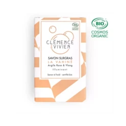 Savon Surgras Illuminant "La Vahiné" - Argile Rose & Ylang - Clémence & Vivien - 100 Gr