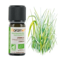 Huile Essentielle De Citronnelle Bio - Florame - 10 Ml