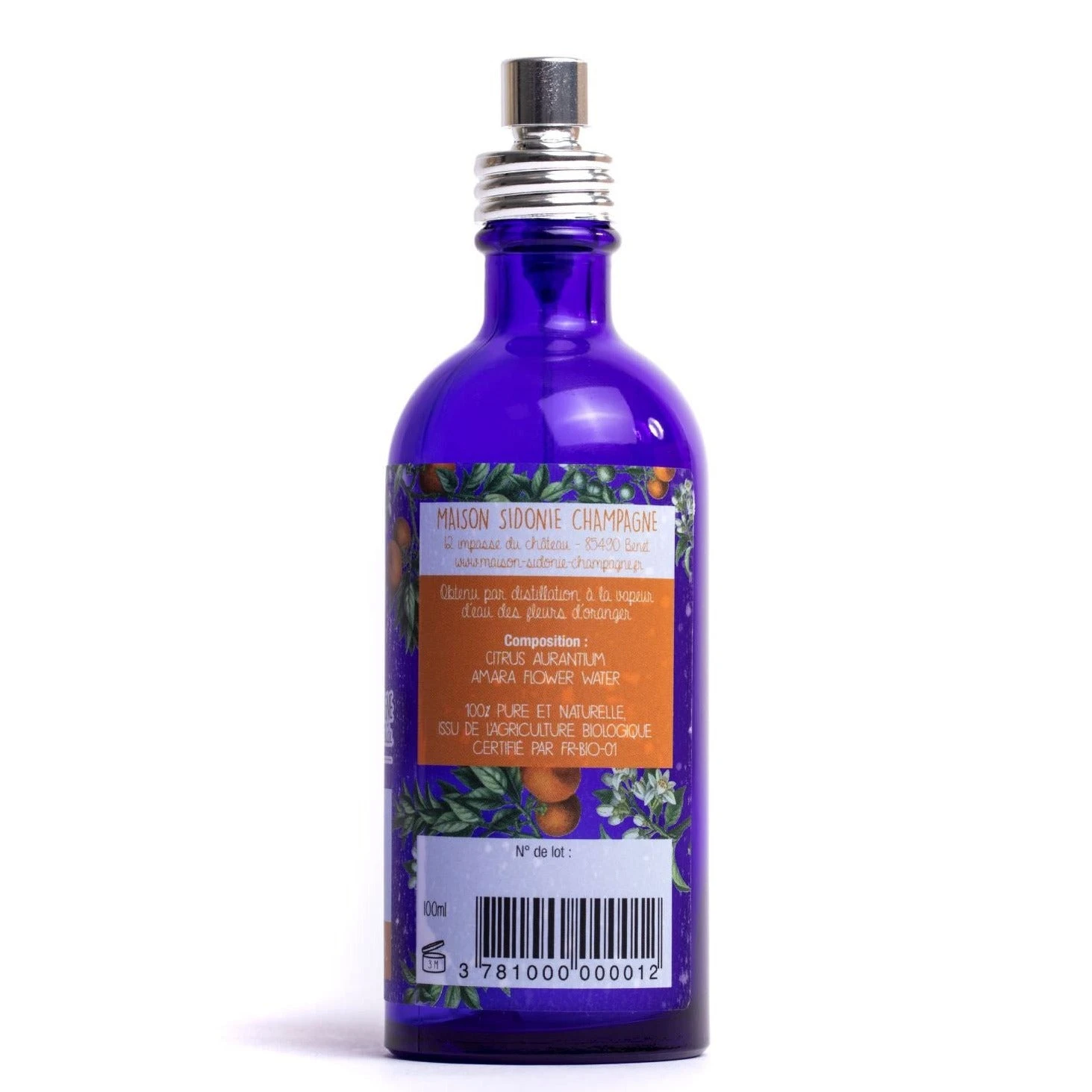 Eau Florale "Mon'o Florale"- Fleur D'Oranger Bio - Savonnerie Champagne - 100 ML 2 Eau Florale "Mon'o Florale"- Fleur D'Oranger Bio - Savonnerie Champagne - 100 ML – Image 2