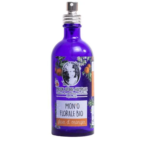 Eau Florale "Mon'o Florale"- Fleur D'Oranger Bio - Savonnerie Champagne - 100 ML 1 Eau Florale "Mon'o Florale"- Fleur D'Oranger Bio - Savonnerie Champagne - 100 ML