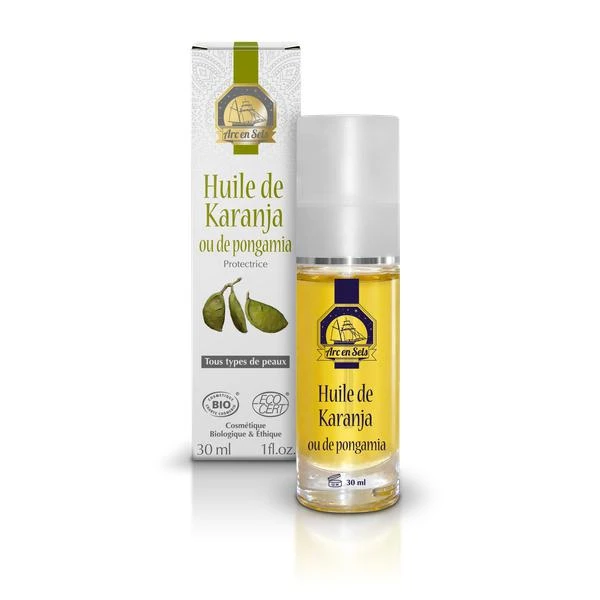 Huile De Karanja - Protectrice Et Anti-âge - Arc En Sels - 30 ML 1 Huile De Karanja - Protectrice Et Anti-âge - Arc En Sels - 30 ML
