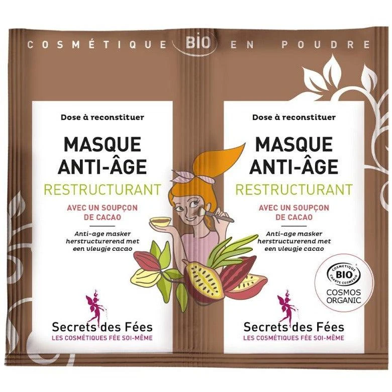Masque Anti-âge - DIY - Secrets Des Fées - 2 Doses X 4,5 Gr 1 Masque Anti-âge - DIY - Secrets Des Fées - 2 Doses X 4,5 Gr