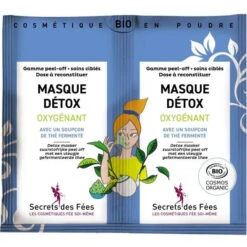 Masque Détox Oxygénant - DIY - Secrets Des Fées - 2 Doses X 7,5 Gr