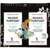 Masque Purifiant Détoxifiant Au Charbon Bio - Secrets Des Fées - 2 Doses X 8 Gr