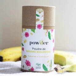 Poudre De Banane Bio - Hydrate Et Nourrit - Tous Types De Peaux Et De Cheveux - Powder - 100 Gr -XOXO Cosmetique Magasin poudredebananebio powder
