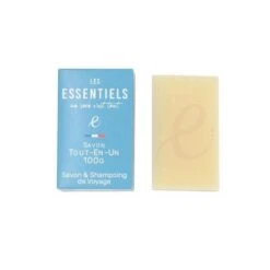 Savon-Shampoing Solide Bio Saponifié à Froid - Visage, Corps Et Cheveux - Savonnerie Les Essentiels - 100 Gr