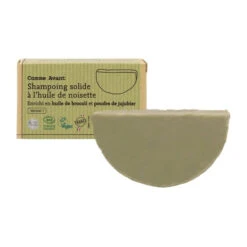 Shampoing Solide Naturel à L'huile De Noisette - Enrichie En Huile De Brocoli Et Poudre De Jujubier - Cheveux Colorés Et Fragilisés - Comme Avant - 70g