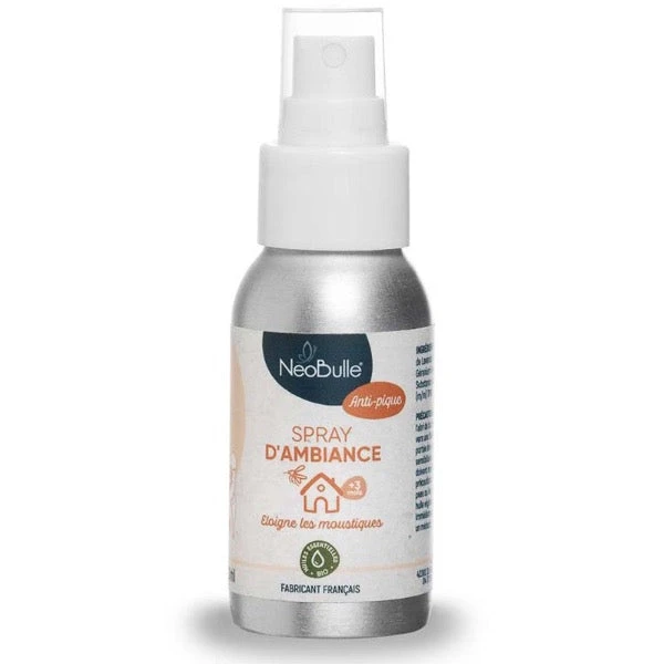 Spray D'ambiance Anti-pique - Huiles Essentielles De Lavande Fine, Eucalyptus Citriodora Et Géranium Rosat - Néobulle - 50ml 1 Spray D'ambiance Anti-pique - Huiles Essentielles De Lavande Fine, Eucalyptus Citriodora Et Géranium Rosat - Néobulle - 50ml
